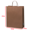 12 Bolsas Papel Kraft 120 Gr 20x19x8 Cm Biodegradable Ecologicas