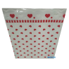 100 Bolsa Polipropileno Brillante Estampada Corazones 15x20cms