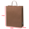 12 Bolsas Papel Kraft 120 Gr 37x28x10 Cm Biodegradable Ecologicas