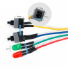 Cable Botón Encendido Power Sw Pc Reset Board Computador Atx Led Completo