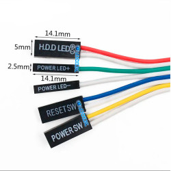 Cable Botón Encendido Power Sw Pc Reset Board Computador Atx Led Completo