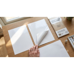 Papel Fotográfico Brillante Adhesivo Stiker 50 Hojas Tam A4 210X297 mm